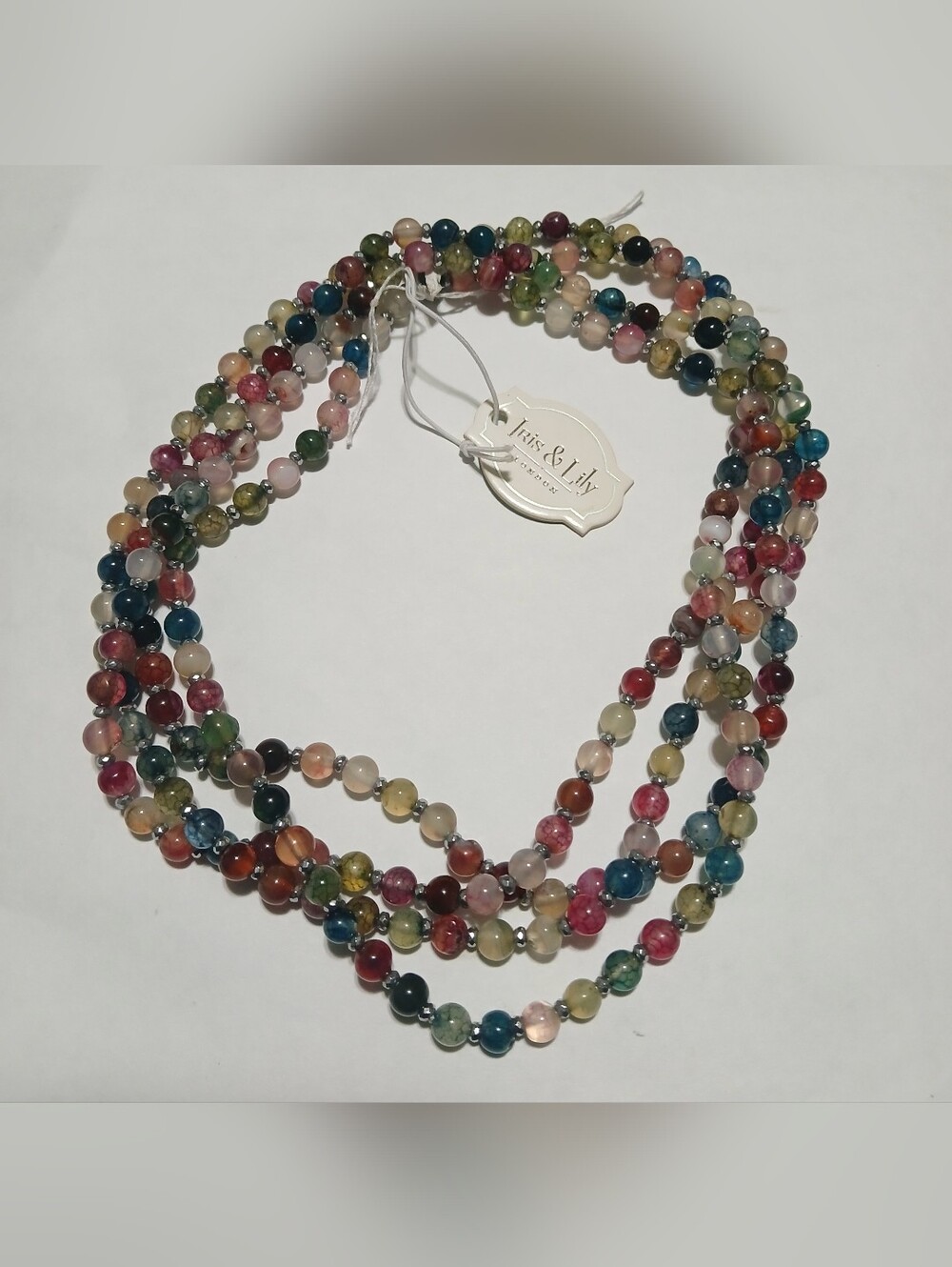 NWT Iris & Lily Multicolor Gemstone Necklace